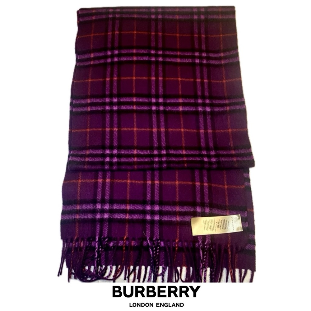 Burberry Cashmere Checked Scarf